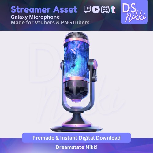 More information about "Animated Galaxy Microphone Vtuber Asset | WEBM + PNG Stream Prop for Vtube Studio, Twitch Overlay, VTuber Background, Streaming Mic"